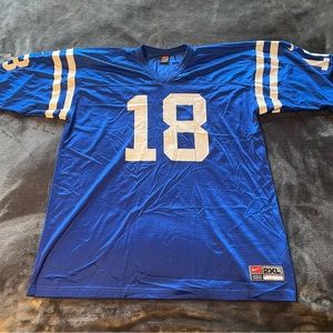 Nike Peyton Manning Jersey Men's XXL Indianapolis Colts NFL Jersey Blue 18